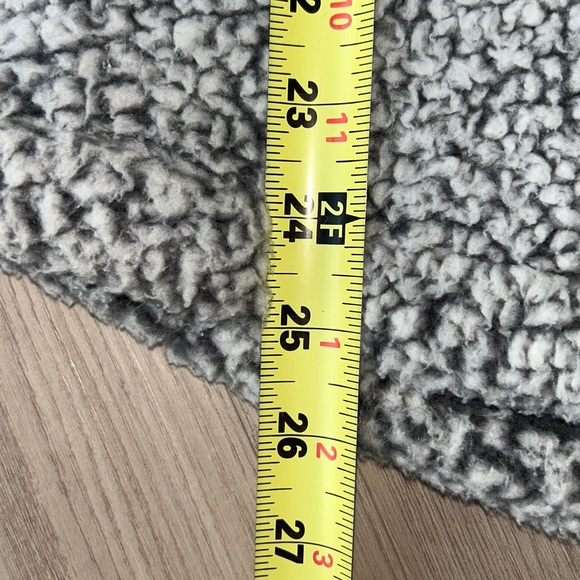 Eddie Bauer Fireside Funnel Women's Sweater Gray XL Cozy Teddy Sherpa Winter - Picture 6 of 8